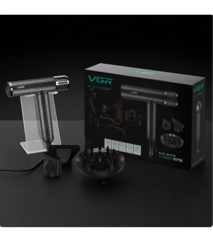 Фен професійний VGR V-640HD, 3 рівні обдування, 4 рівні температури, 110000RPM