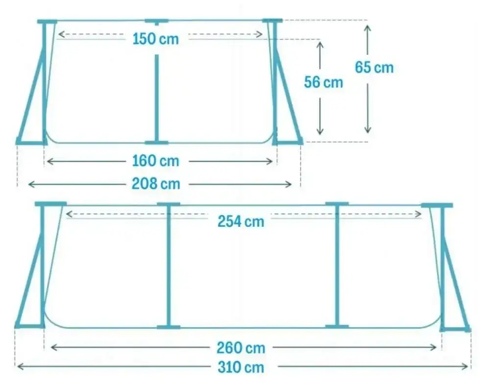 Каркасний басейн 260x160x65 2282л Intex прямокутний Каркасний басейн 260x160x65 2282л Intex прямокутний - Зображення 6