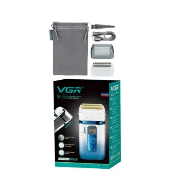 Шейвер VGR V-362, подвійне лезо, тример, IPX6