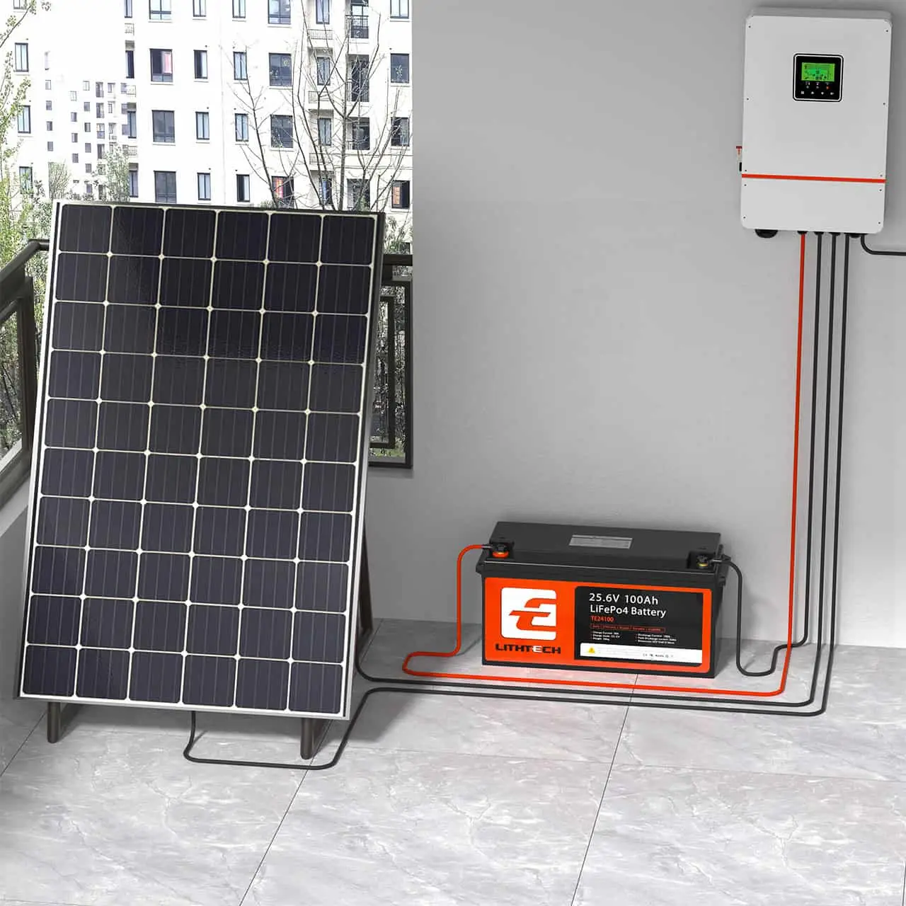 LiFePO4 24V 100Ah Акумулятор Lithtech з Bluetooth 2560Wh, 100A, BMS LiFePO4 24V 100Ah Акумулятор Lithtech з Bluetooth 2560Wh, 100A, BMS - Зображення 5