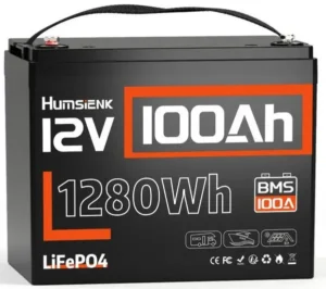 LiFePO4 12V/100Ah Акумулятор Humsienk з BMS для систем резервного живлення