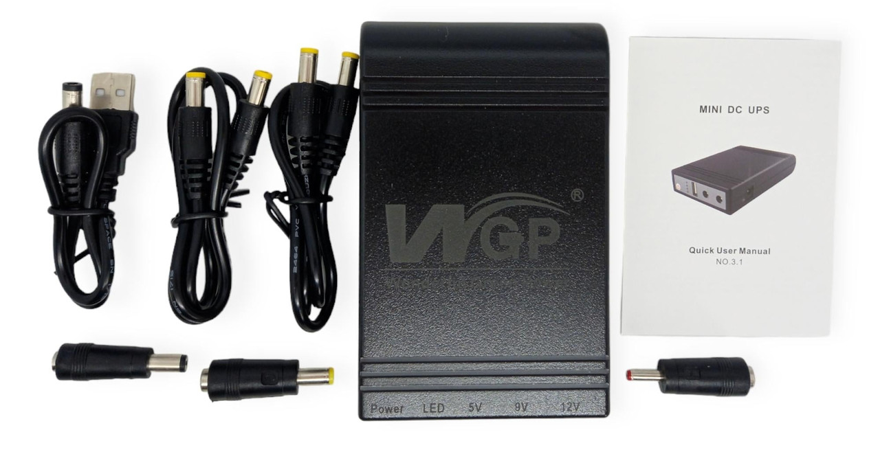 Mini UPS WGP Power Bank для роутера та медіаконвертора 10400mAh Mini UPS WGP Power Bank для роутера та медіаконвертора 10400mAh - Зображення 4