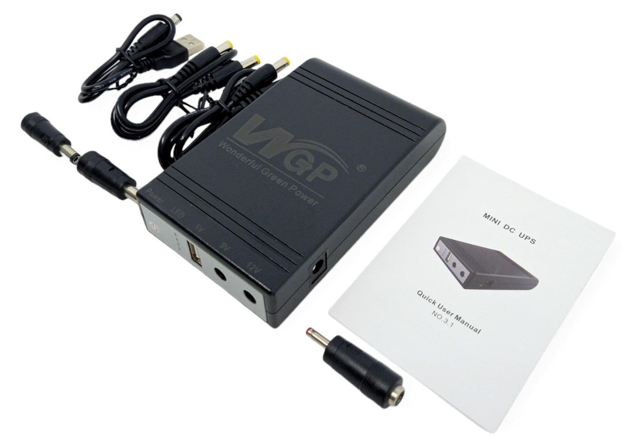 Mini UPS WGP Power Bank для роутера та медіаконвертора 10400mAh Mini UPS WGP Power Bank для роутера та медіаконвертора 10400mAh