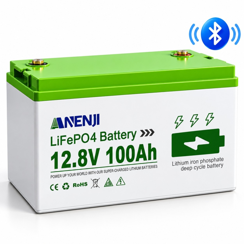 Акумулятор LiFePO4 ANENJI 12V 100Ah з Bluetooth 6000+ циклів Акумулятор LiFePO4 ANENJI 12V 100Ah з Bluetooth 6000+ циклів