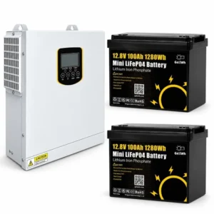 3,5 кВт LiFePO4 Комплект резервного живлення інвертор Daxtromn Power + 2 Акумулятори 12V/100Ah GoKWh Mini для будинку, квартири