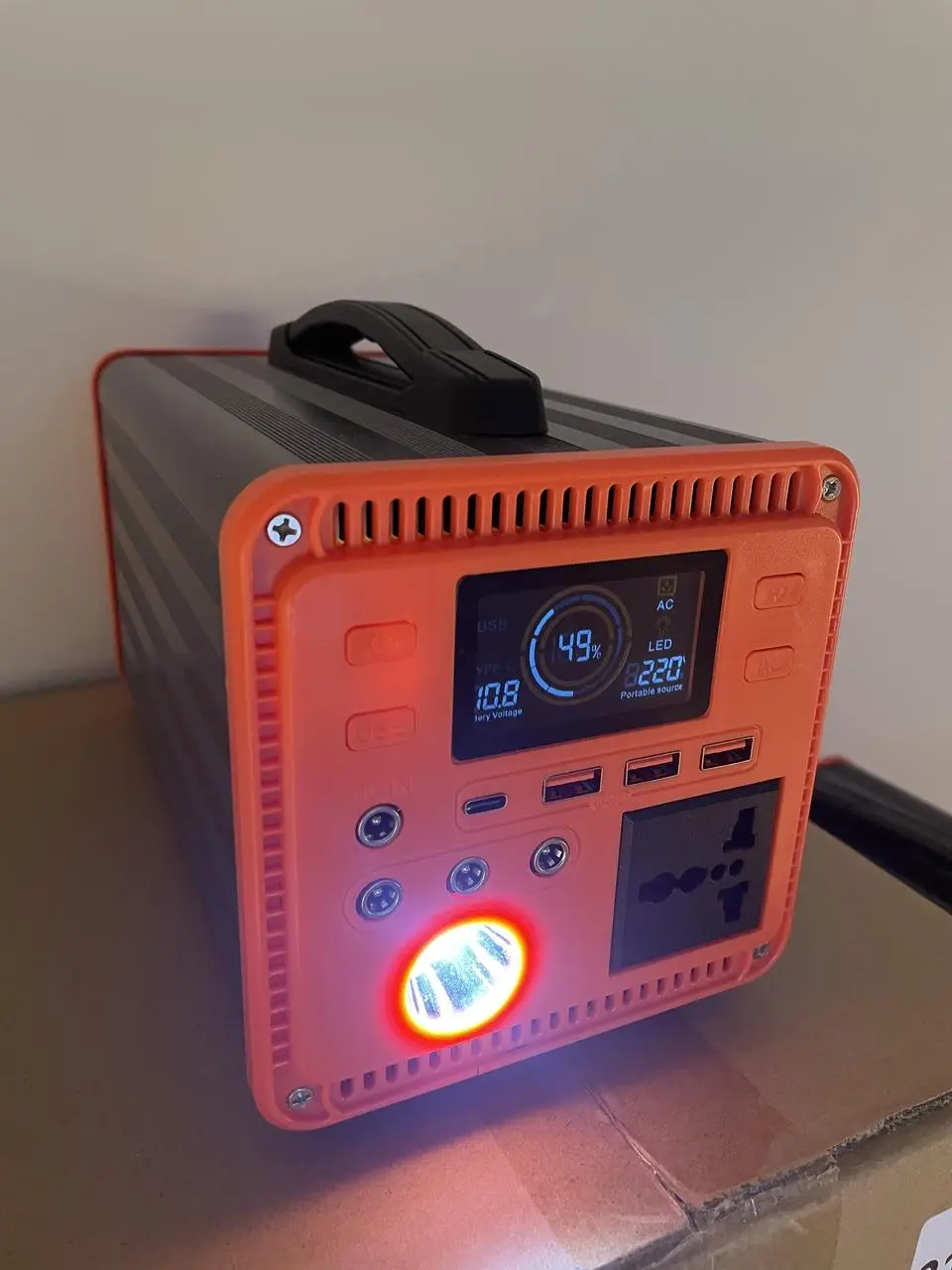 Зарядна станція 110Wh 300W чиста синусоїда Type-C з ліхтарем Зарядна станція 110Wh 300W чиста синусоїда Type-C з ліхтарем - Зображення 4